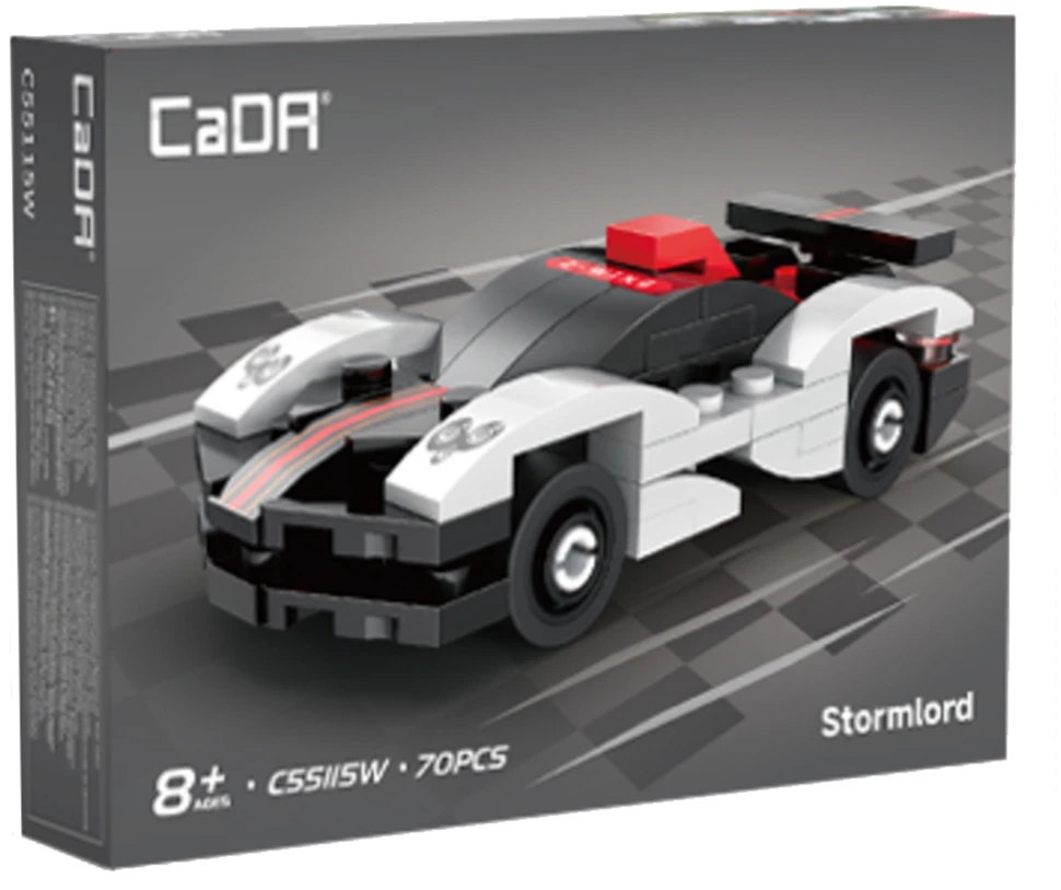 CaDA statybiniai blokai „Stormlord Car“ 70 dienų