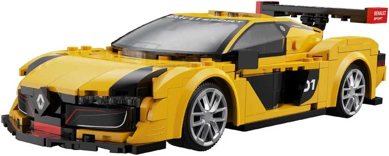 CaDA statybiniai blokai Nuotolinio valdymo automobilis Sportinis automobilis 21 cm 1:20 Renault Sport RS.01 294 detalės RC dvigubo režimo C51094W