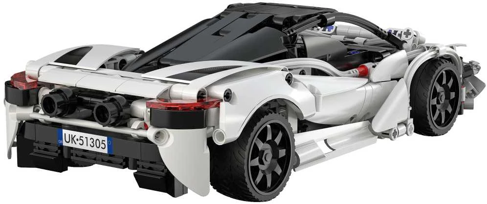 CaDA Building Blocks nuotoliniu būdu valdomas automobilis sportinis automobilis Raudona 30 cm Storming sportinis automobilis Važiuoklė 402 Elements RC Dual Mode