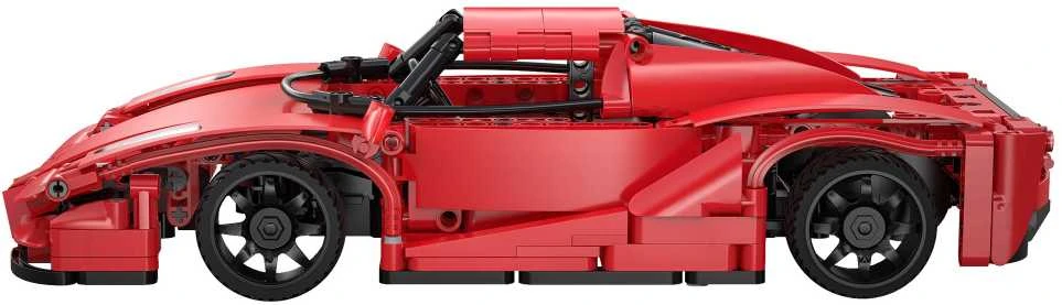 CaDA Building Blocks Nuotolinio valdymo pultas Automobilis Sportinis automobilis Raudona 32 cm Raudona Blade Sport Car Važiuoklė 405 dalys RC Dual Mode