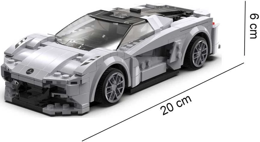 CaDA Building Blocks Remote Control Automobilis Patvarus Važiuoklė Automobilis 20 cm rutulinis Lotus Evija RC Dual Mode 308 dalys