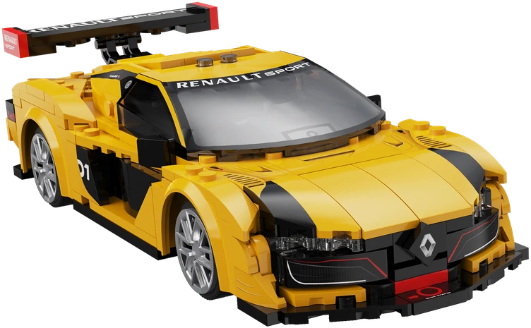 CaDA statybiniai blokai Nuotolinio valdymo automobilis Sportinis automobilis 21 cm 1:20 Renault Sport RS.01 294 detalės RC dvigubo režimo C51094W