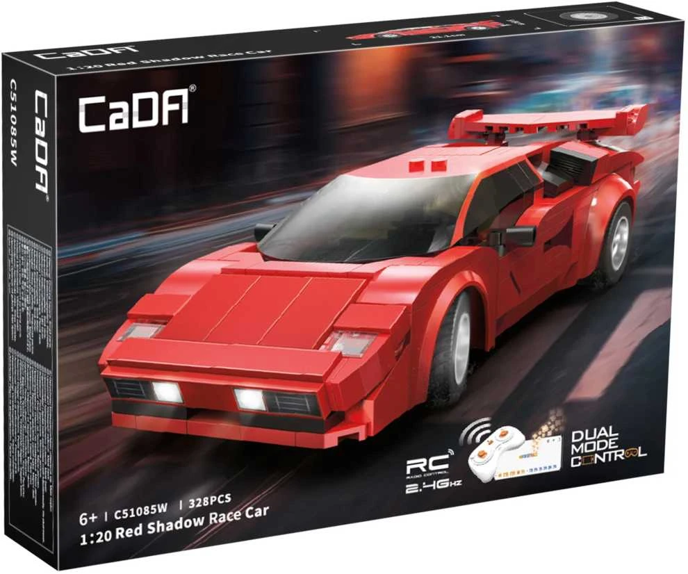 CADA Raudona Shadow RC automobilių sportinės plytos 328 EL dvigubo režimo C51085W