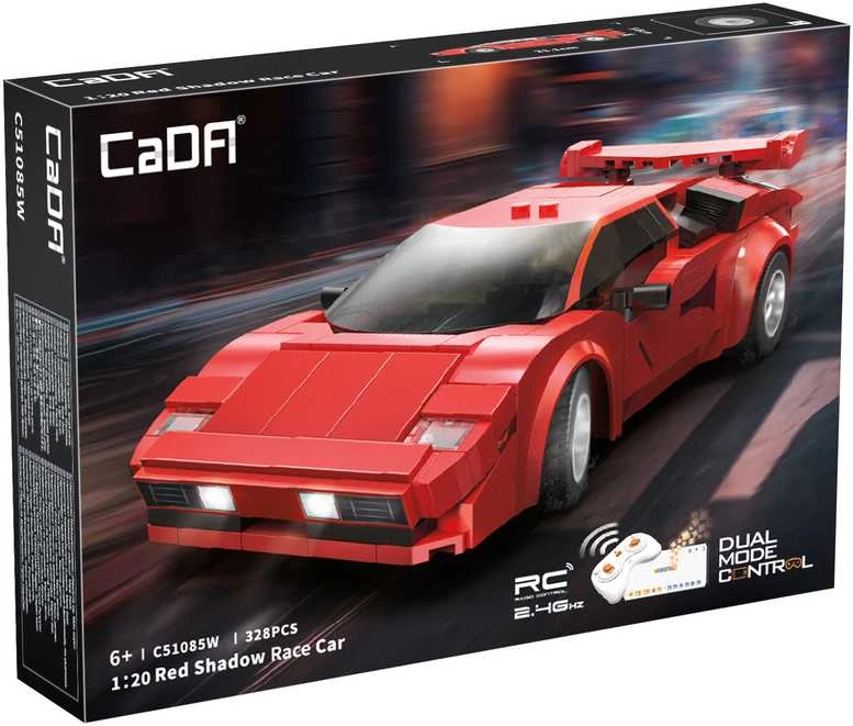 CADA Raudona Shadow RC automobilių sportinės plytos 328 EL dvigubo režimo C51085W