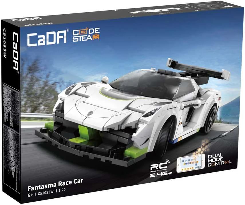 CADA Auto RC racing statybiniai blokai 322 el REMOTE CONTROLLED 1:20
