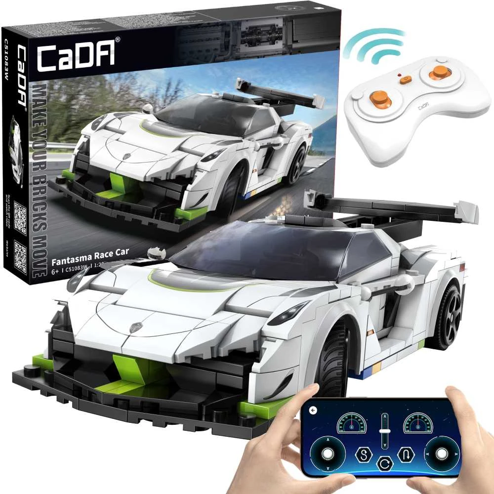 CADA Auto RC racing statybiniai blokai 322 el REMOTE CONTROLLED 1:20