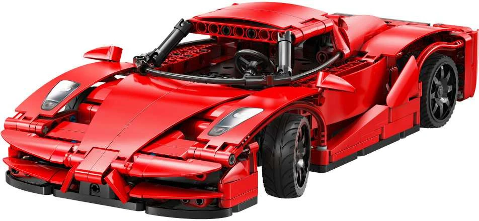 CaDA Building Blocks Nuotolinio valdymo pultas Automobilis Sportinis automobilis Raudona 32 cm Raudona Blade Sport Car Važiuoklė 405 dalys RC Dual Mode