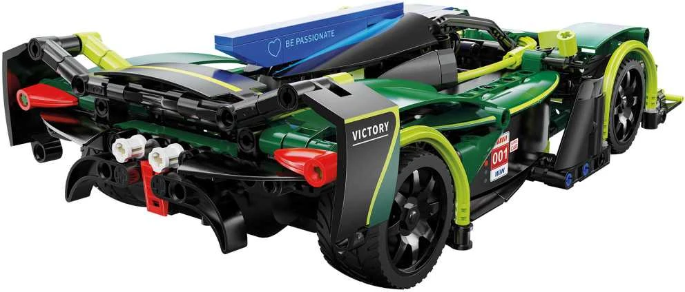 Klocki konstrukcyjne CaDA Samochód zdalnie sterowany Lentyninė mašinėlė 29 cm žalia Emerald Deity Sport Car Važiuoklė 388 dalys RC Dual Mode
