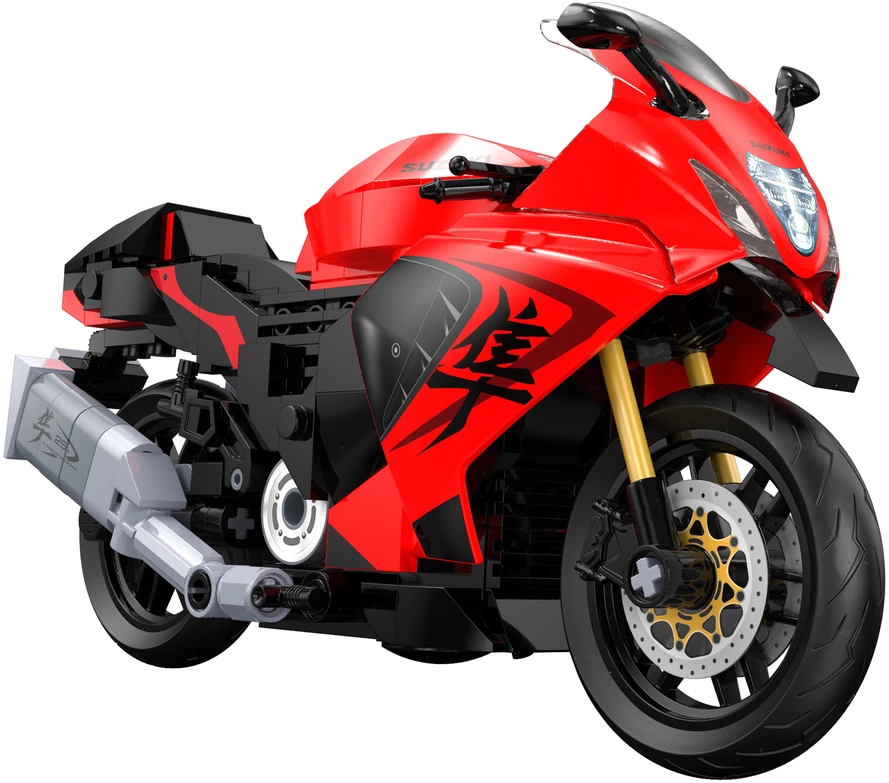 CaDA Suzuki Hayabusa C62051W motociklo konstruktoriaus kaladėlės 1:12 299 dienos