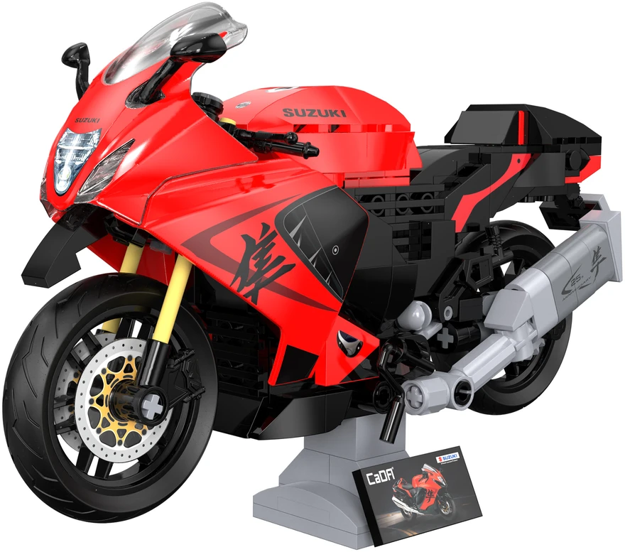 CaDA Suzuki Hayabusa C62051W motociklo konstruktoriaus kaladėlės 1:12 299 dienos