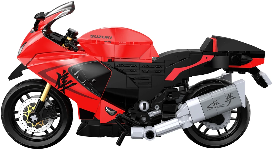 CaDA Suzuki Hayabusa C62051W motociklo konstruktoriaus kaladėlės 1:12 299 dienos