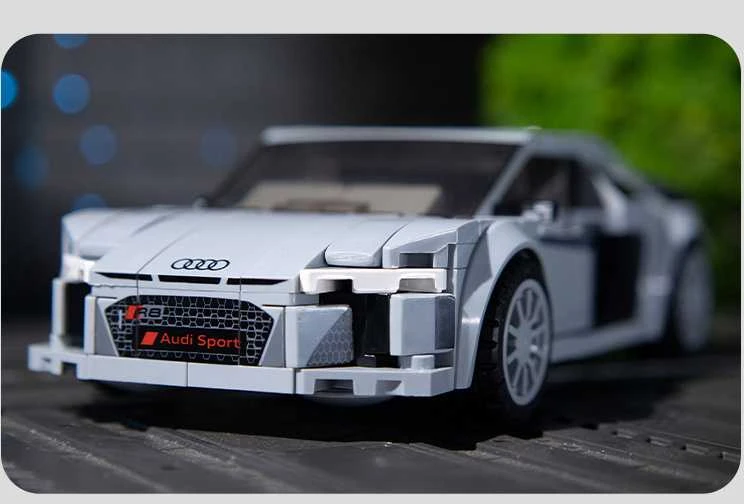 CaDA lenktyninis automobilis Audi R8 kupė sportinis automobilis 199 detalės