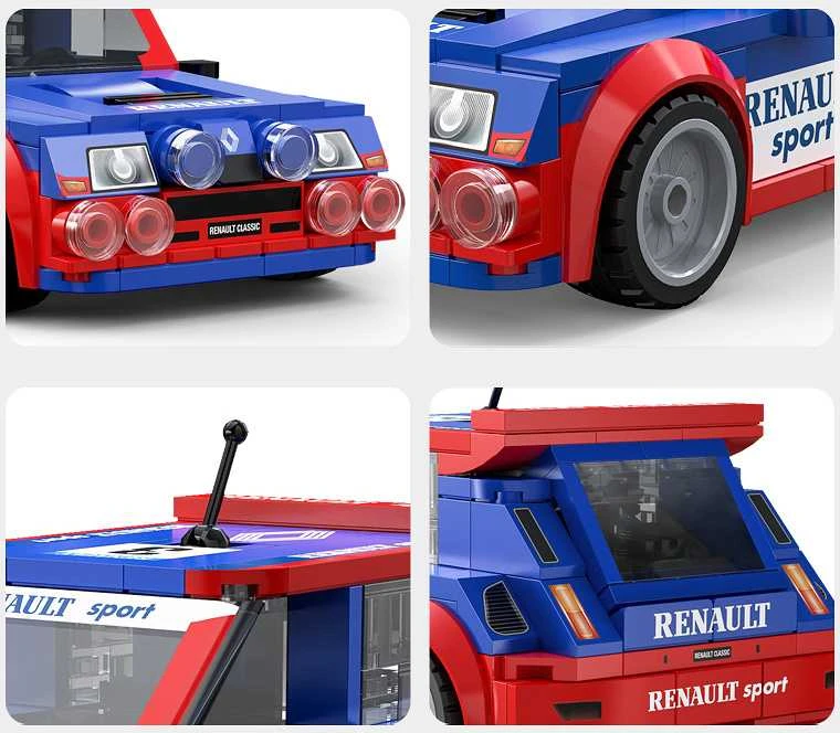CaDA konstruktoriai iš lenktyninio automobilio „Renault 5 Maxi Turbo“, 308 detalės