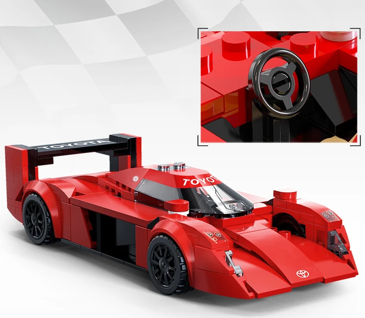 CaDA konstruktoriaus kaladėlės iš lenktyninio automobilio „Toyota GT-ONE“, 272 detalės