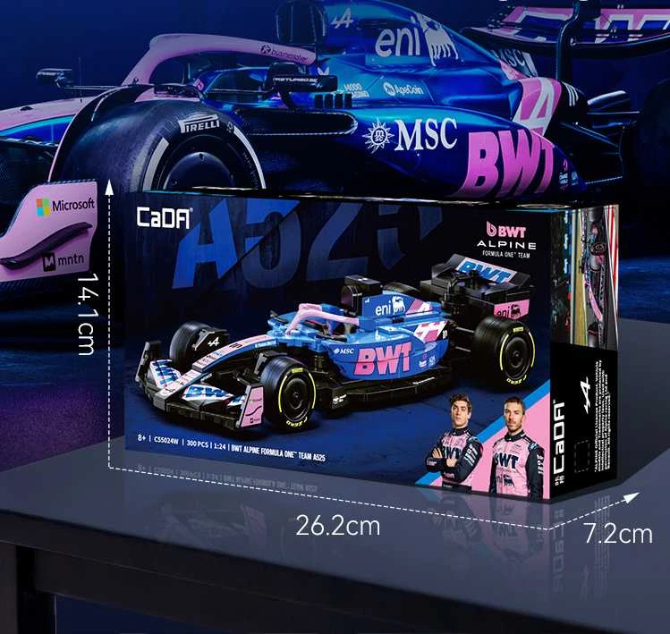 CaDA F-1 automobilio konstruktorius BWT Alpine F1 A525, 300 detalių