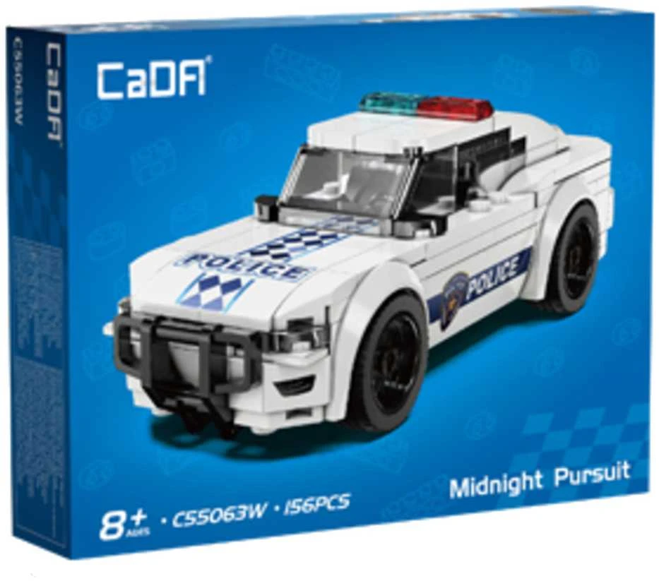 CaDA konstruktoriaus kaladėlės „Racer Midnight Pursuit“ lenktyninis automobilis, 156 detalės