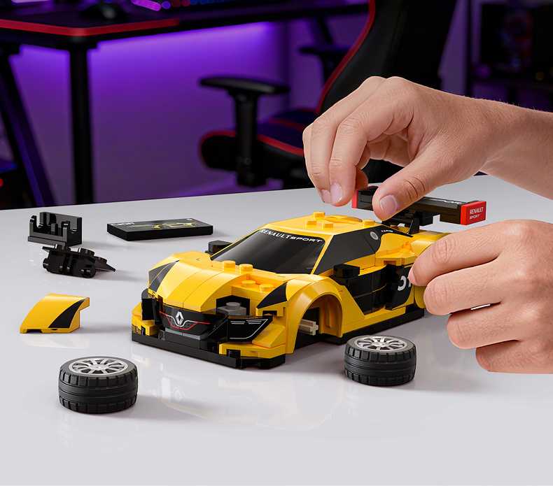 CaDA konstruktoriaus kaladėlės lenktyniniam automobiliui „Renault Sport RS.01“ (271 detalė)