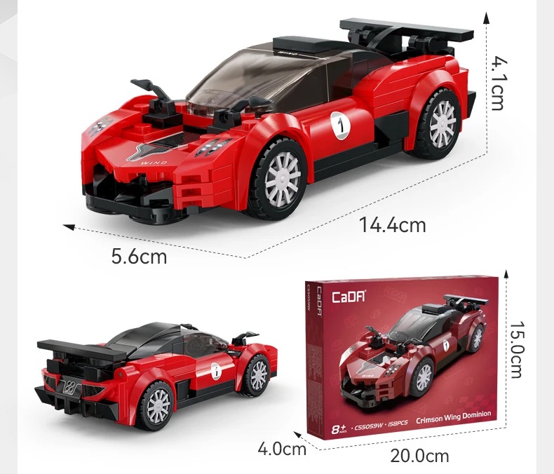 *****Cada blokai Crimson WingDominion C55059 31878