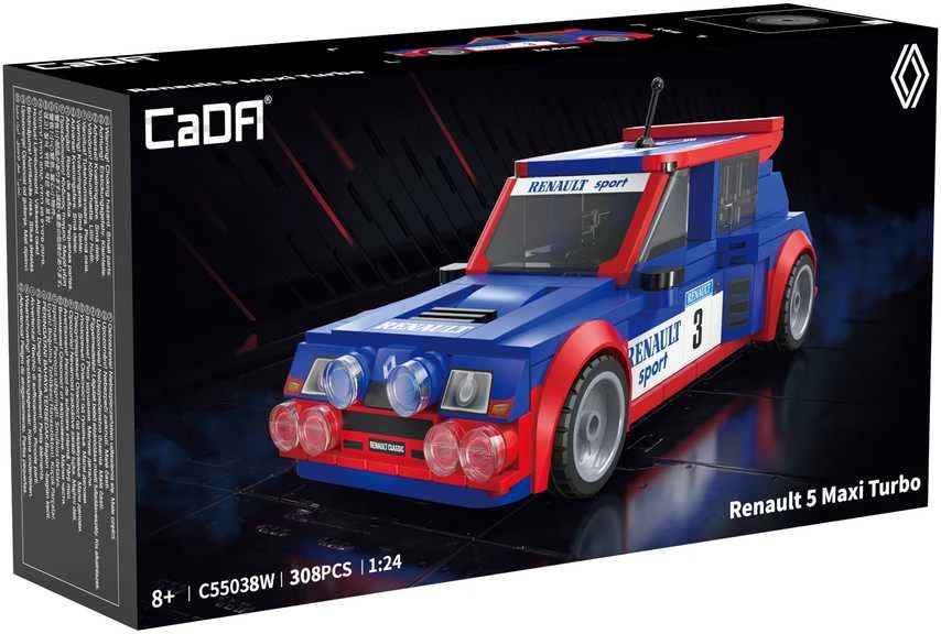CaDA konstruktoriai iš lenktyninio automobilio „Renault 5 Maxi Turbo“, 308 detalės