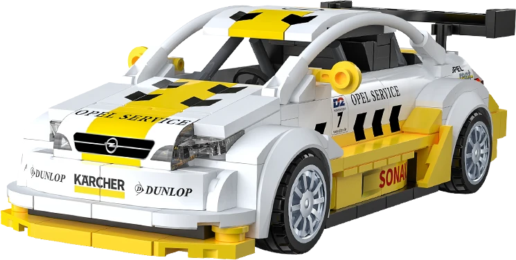 CaDA konstruktoriaus kaladėlės lenktyniniam automobiliui „Opel Astra V8 Coupe DTM“ – 305 detalės