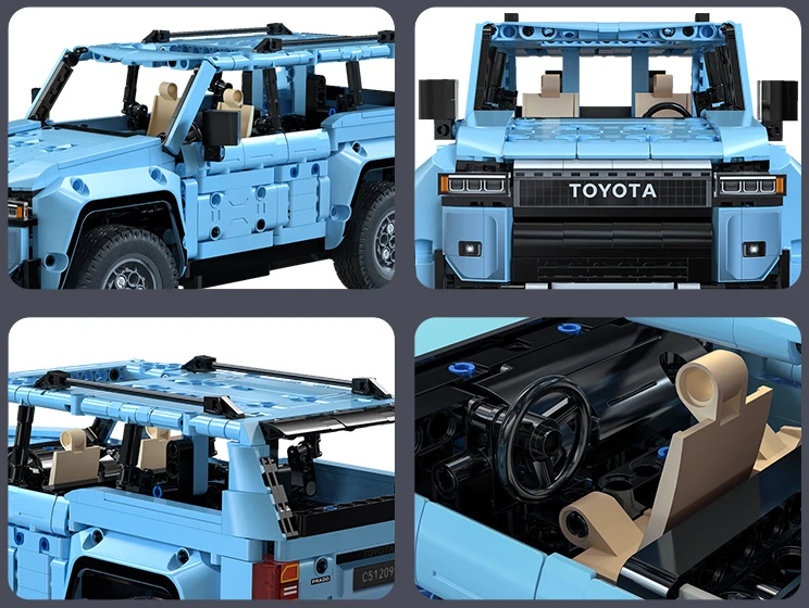 CADA BLOKAI TOYOTA LAND CRUISER PRADO LC250 1:14 RC NUOTOLINIO PULTO 586EL