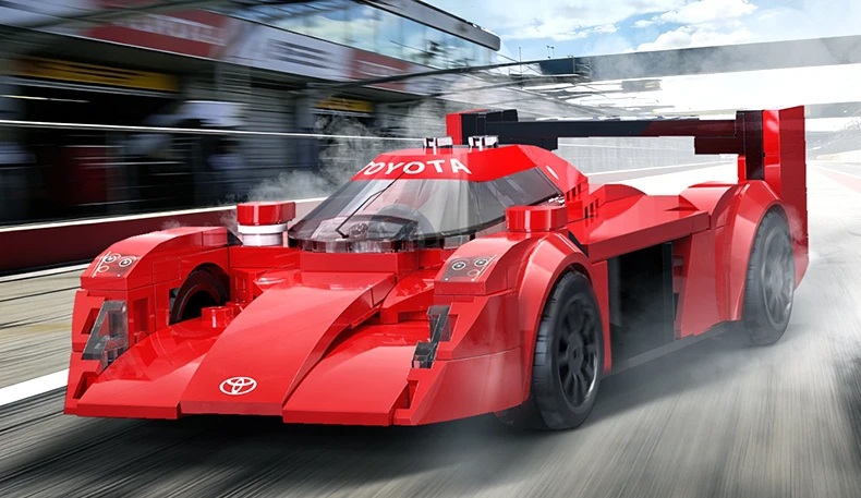 CaDA konstruktoriaus kaladėlės iš lenktyninio automobilio „Toyota GT-ONE“, 272 detalės
