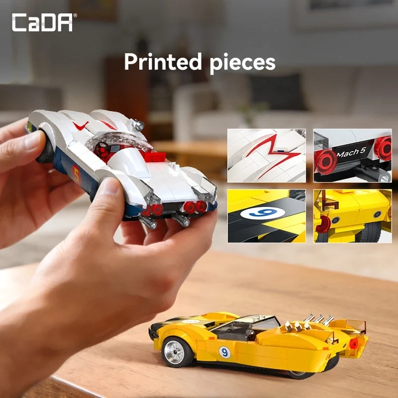 CaDA konstruktoriaus kaladėlės lenktyninis automobilis Speed Racer Mach 5 C55087W 294 elementai