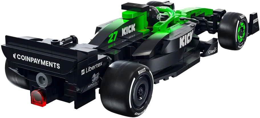CaDA konstruktoriaus kaladėlės lenktyniniam automobiliui „Kick Sauber F1 Team C45 2025“, 348 detalės