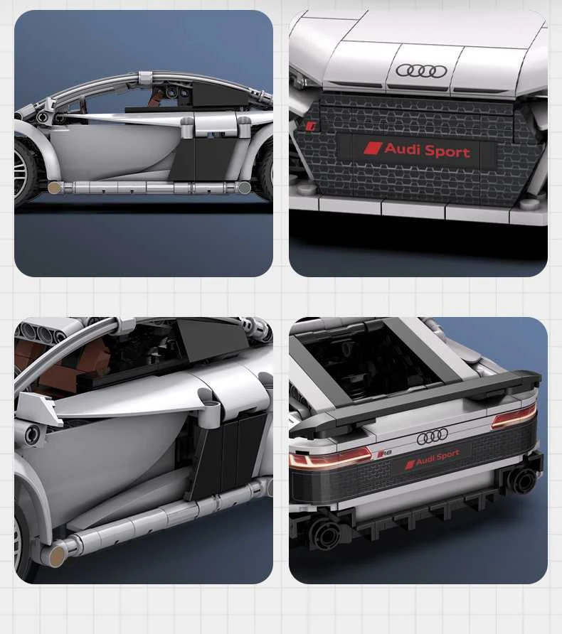 *****Cada kaladėlės C57012W Audi R8 Coupe RC 29394