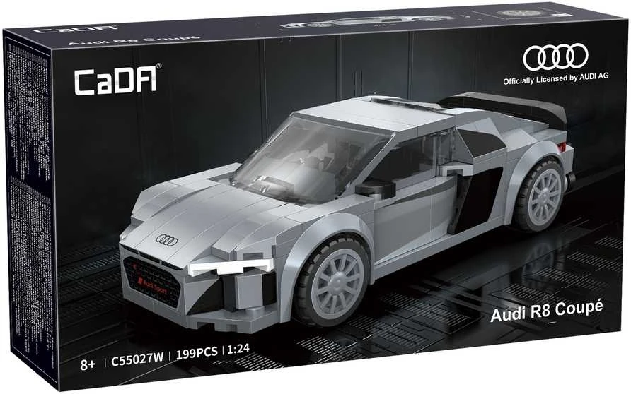 CaDA lenktyninis automobilis Audi R8 kupė sportinis automobilis 199 detalės