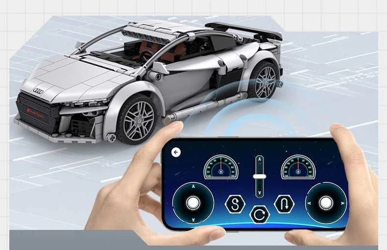 *****Cada kaladėlės C57012W Audi R8 Coupe RC 29394