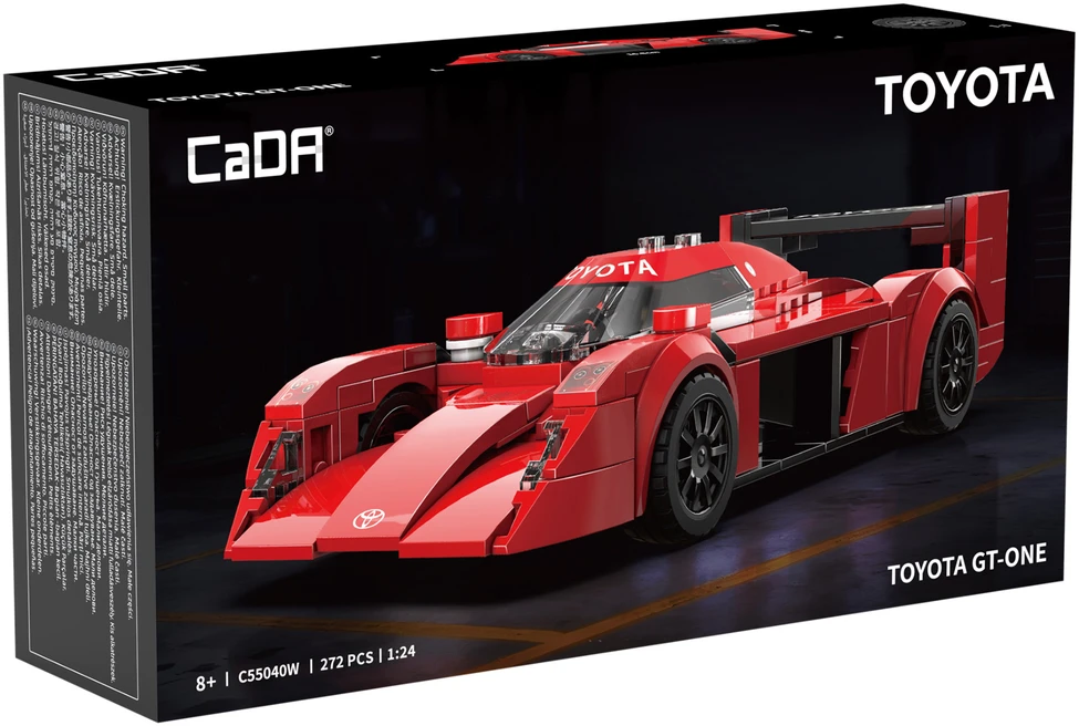 CaDA konstruktoriaus kaladėlės iš lenktyninio automobilio „Toyota GT-ONE“, 272 detalės