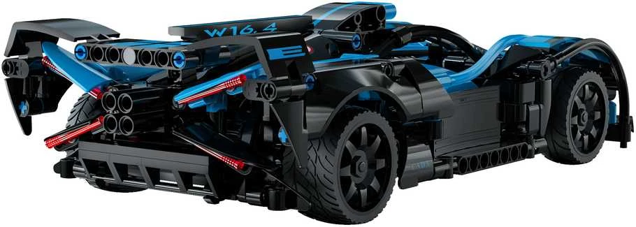 CaDA statybiniai blokai „Racer“ nuotoliniu būdu valdomas lenktyninis automobilis „Bluefire Spectre“ sportinis automobilis, 421 detalė, RC