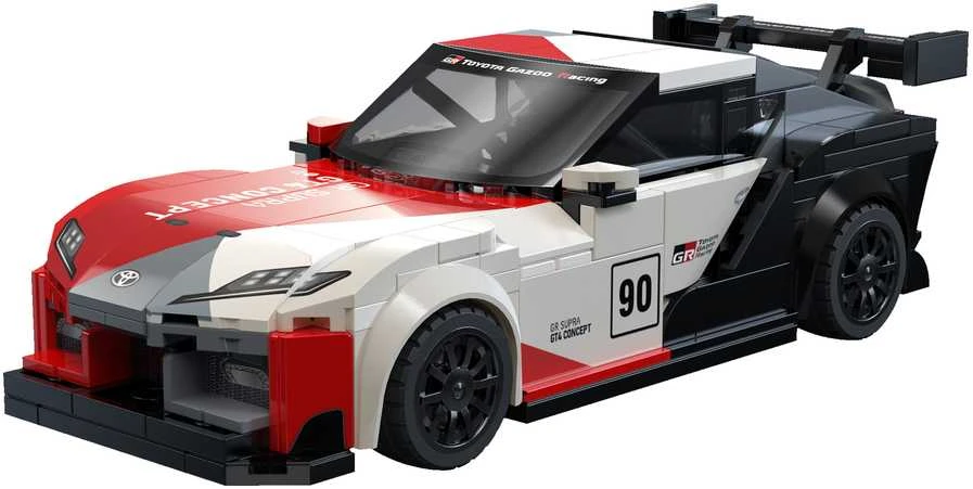 CaDA konstruktoriaus kaladėlės lenktyniniam automobiliui „Toyota GR Supra GT4“, 324 detalės