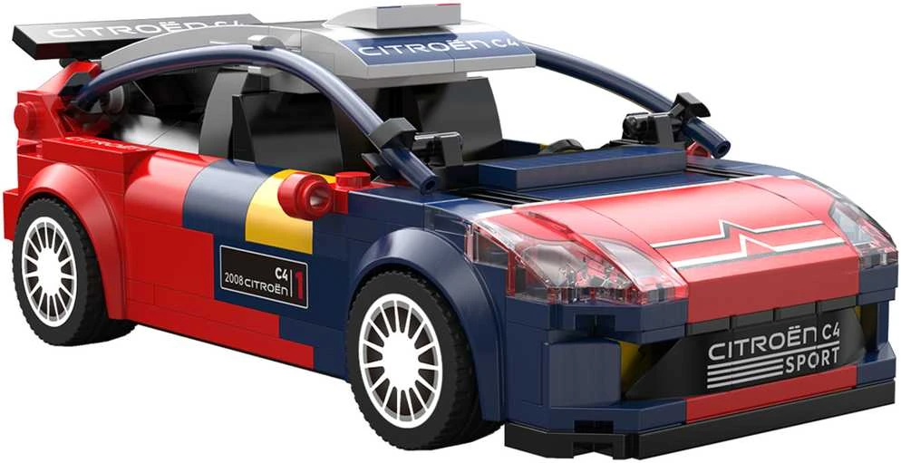 CaDA konstruktoriaus kaladėlės lenktyniniam automobiliui „Citroen C4 WRC“ lenktyniniam automobiliui Sportinis automobilis 296 detalės
