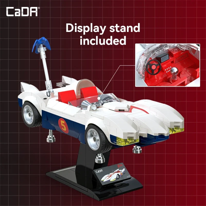 CaDA konstruktoriaus kaladėlės lenktyninis automobilis Speed Racer Mach 5 C55087W 294 elementai