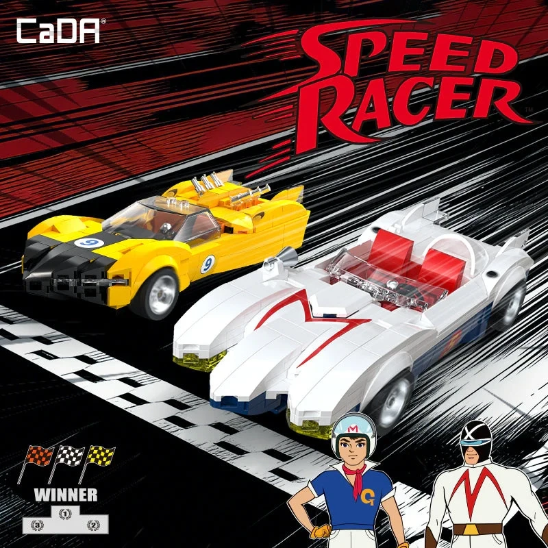 CaDA konstruktoriaus kaladėlės lenktyninis automobilis Speed Racer Mach 5 C55087W 294 elementai