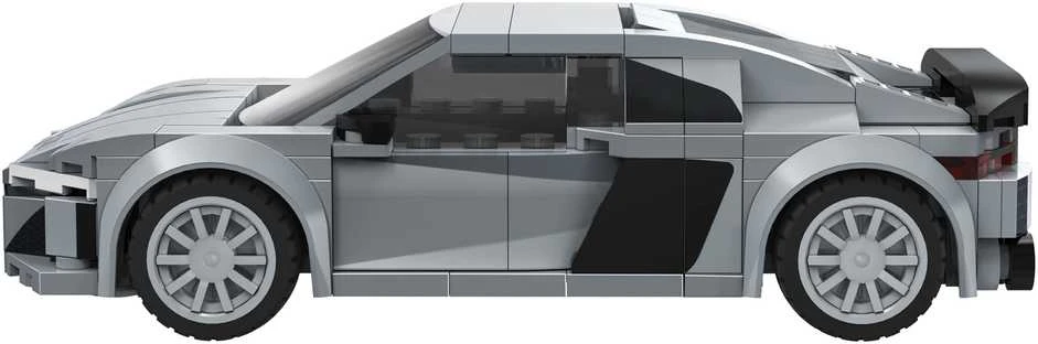 CaDA lenktyninis automobilis Audi R8 kupė sportinis automobilis 199 detalės