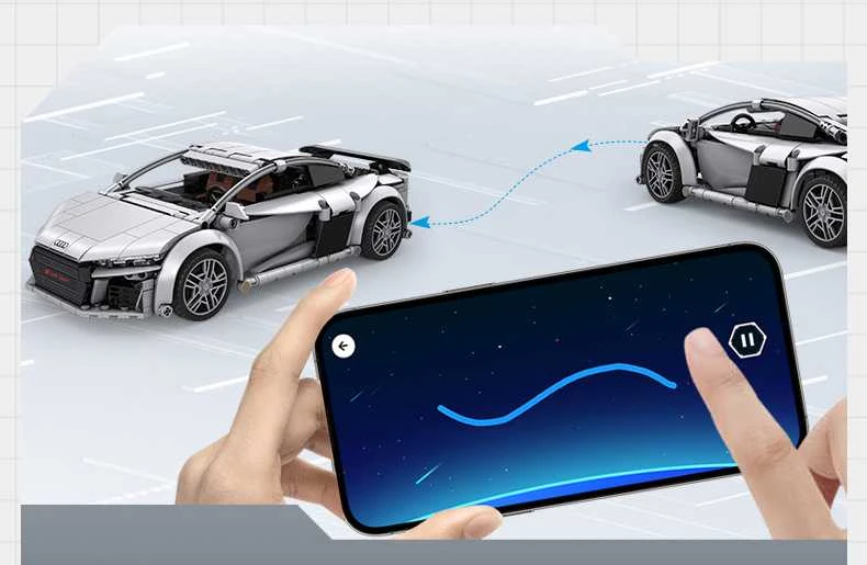 *****Cada kaladėlės C57012W Audi R8 Coupe RC 29394