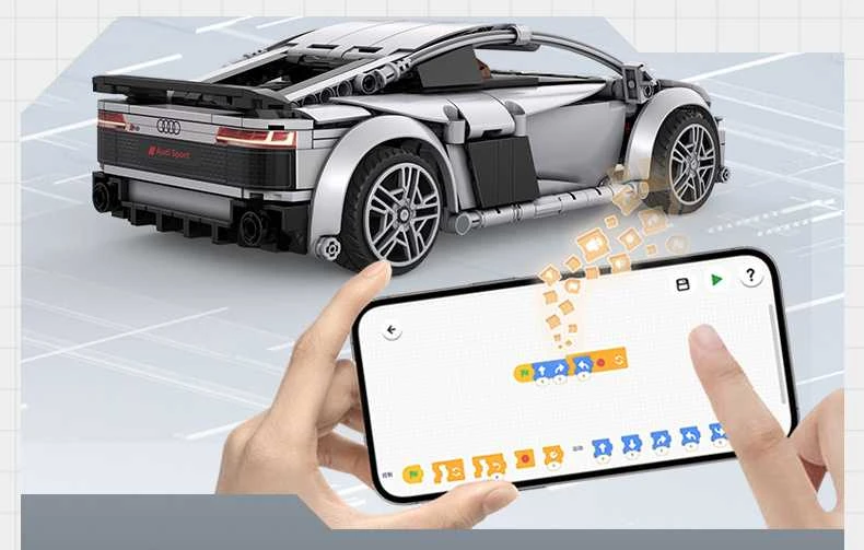 *****Cada kaladėlės C57012W Audi R8 Coupe RC 29394