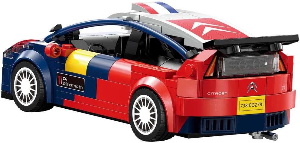 CaDA konstruktoriaus kaladėlės lenktyniniam automobiliui „Citroen C4 WRC“ lenktyniniam automobiliui Sportinis automobilis 296 detalės