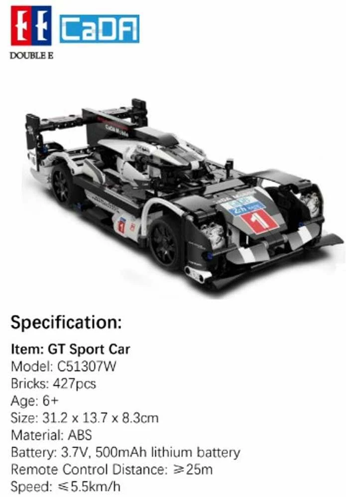 *****Cada klocki Blade Sports Car C51307W 29226