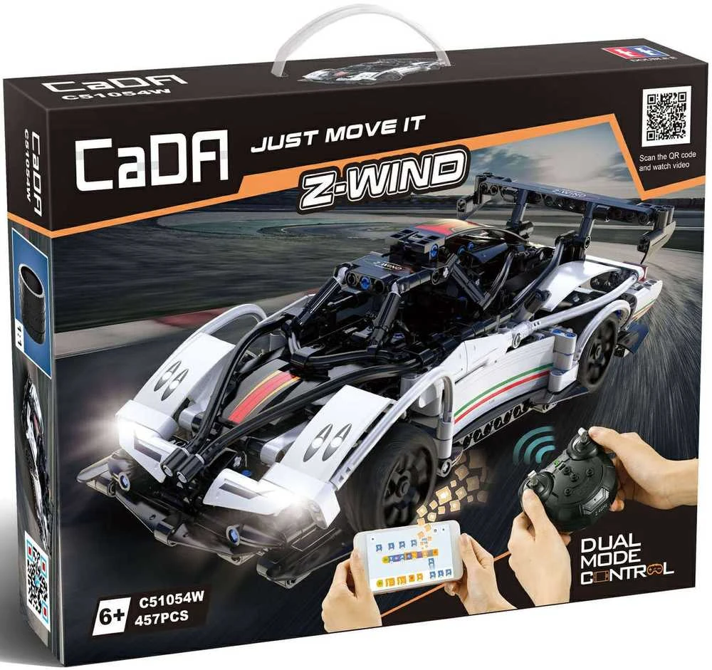 Konstruktorius CaDA Z-Wind C51054W, su RC pultu (457 dalių)