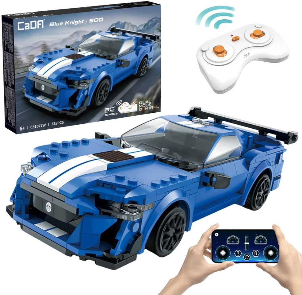 CaDA konstruktorius-nuotoliniu būdu valdomas lenktyninis automobilis „Blue Knight 500“ (C51077W)
