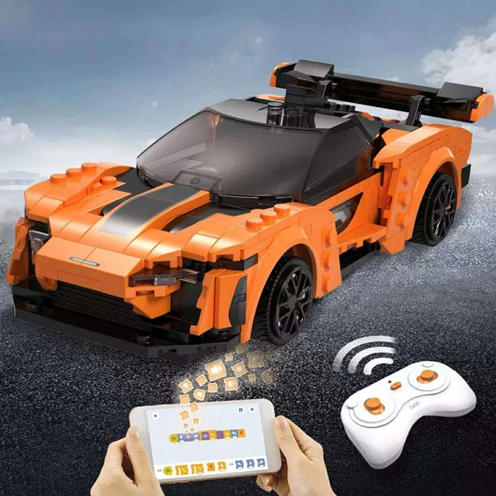 Konstruktorius CaDA Blaze Car C51075W, su RC pultu, 1:20 mastelis (295 dalys)