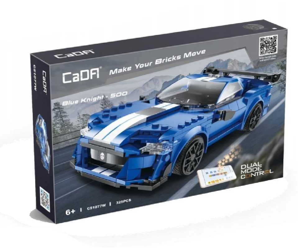 CaDA konstruktorius-nuotoliniu būdu valdomas lenktyninis automobilis „Blue Knight 500“ (C51077W)
