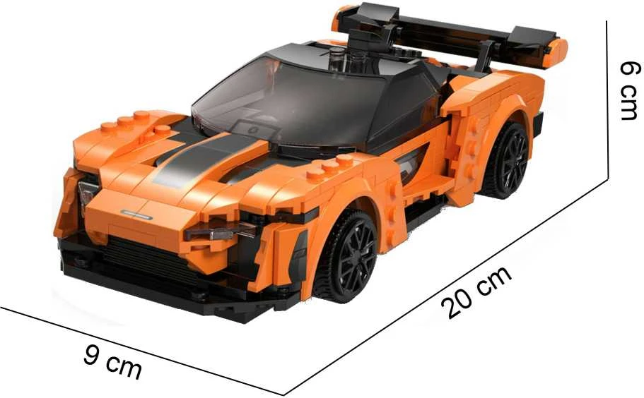 Konstruktorius CaDA Blaze Car C51075W, su RC pultu, 1:20 mastelis (295 dalys)