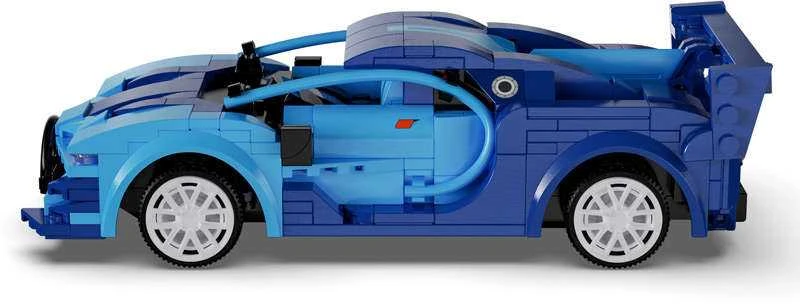 Klocki konstrukcyjne CaDA Zdalnie sterowany samochód Lentyninė mašinėlė Wyścigówka Važiuoklė RC Mėlyna Race Car Dual Mode 325 dalys