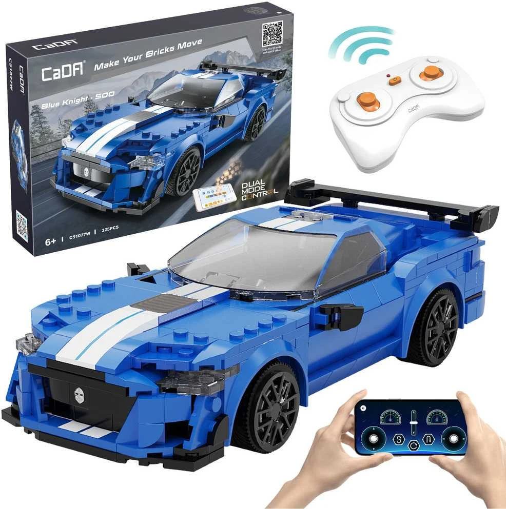 CaDA konstruktorius-nuotoliniu būdu valdomas lenktyninis automobilis „Blue Knight 500“ (C51077W)