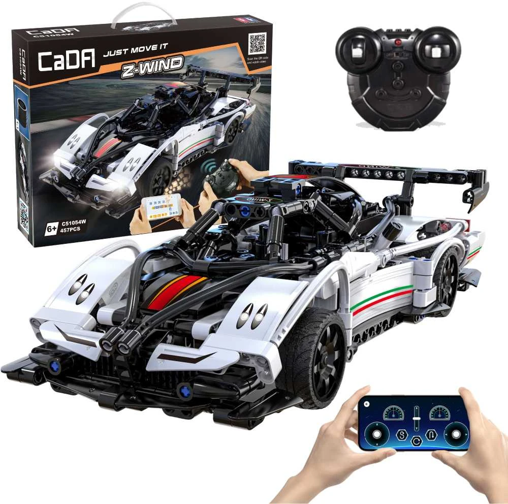 Konstruktorius CaDA Z-Wind C51054W, su RC pultu (457 dalių)